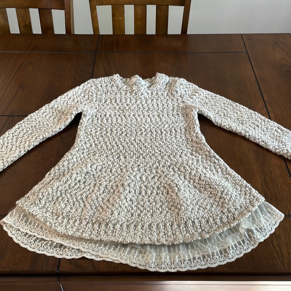 Miumi sweater with lace detail, size S